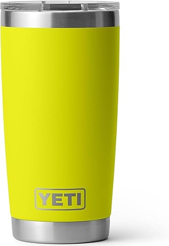 Miniatura 121 de YETI Rambler - Vaso de acero inoxidable con aislamiento al vacío de 20 onzas con tapa MagSlider verde azulado (Agave Teal)