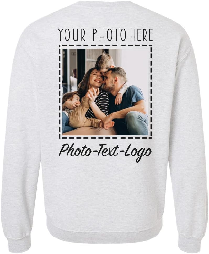 Custom Sweatshirt with Photo Personalized Photo Sweaters for Women Picture Text Logo Pullover - Image 5