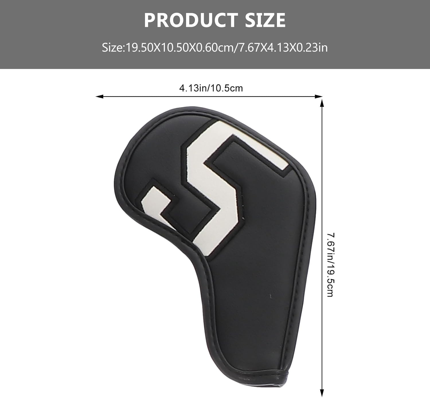 YARNOW 10pcs Pu Leather Golf Putter Covers Set, Universal Mallet Club Covers with Number Gradient Design, Sleeve for Golf Club Heads, Sports Accessories for Golfers
