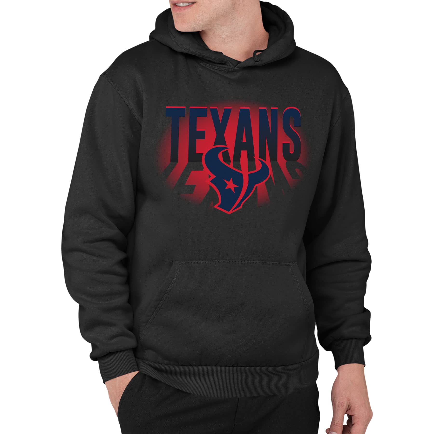 Junk Food Mens Team Spotlight Nfl Hoodie Sweatshirt, Black, S EU