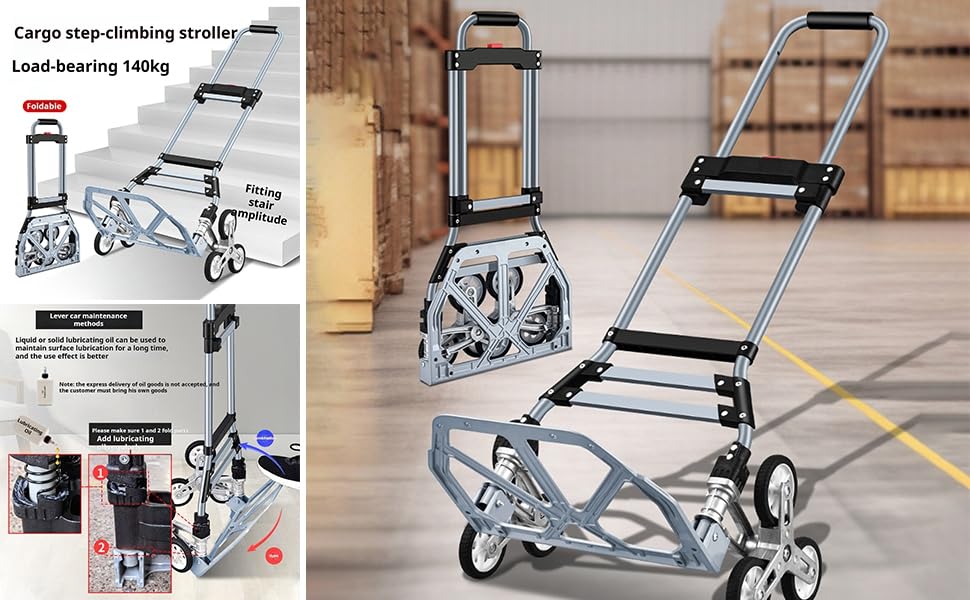 Carrito para escaleras capacidad 308 lbs plegable miniatura 2