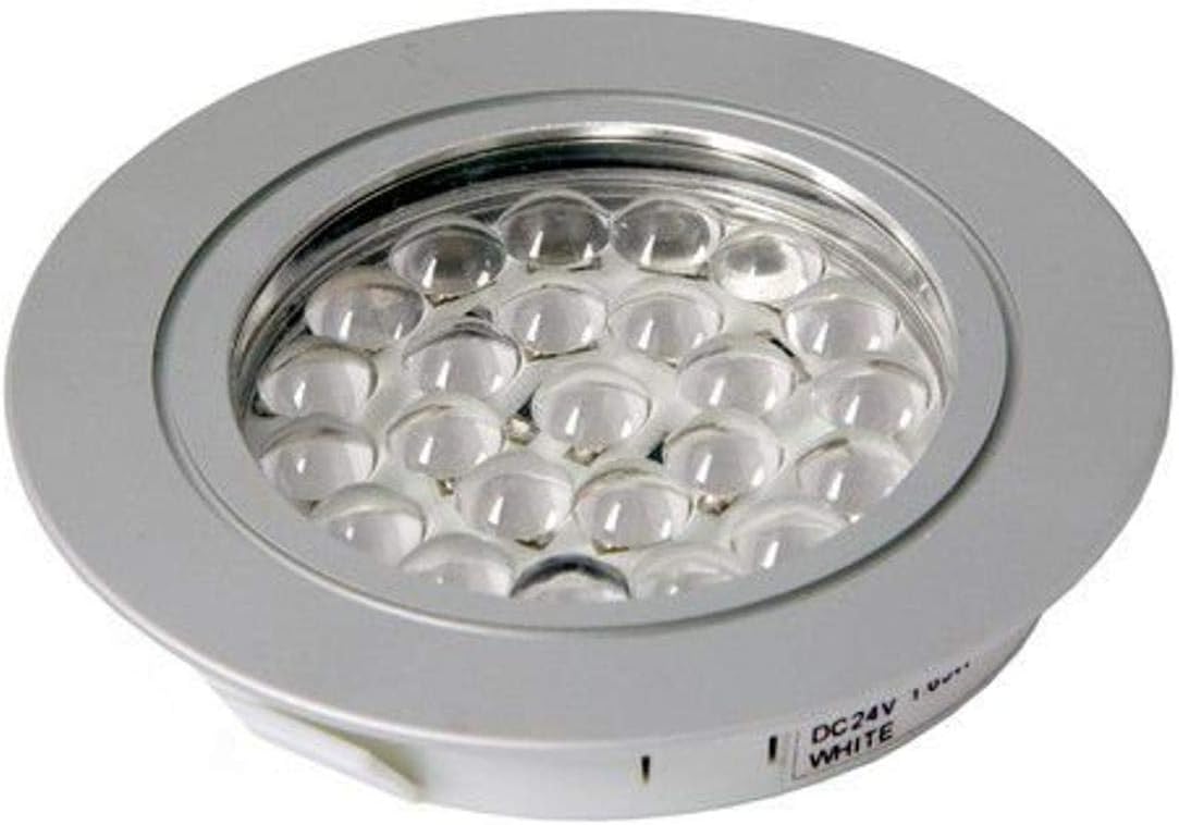 Transolid SA9005HDALWW Sensio HD LED 24V 1.65W Aluminum Recess-Surface Puck Light, Warm White