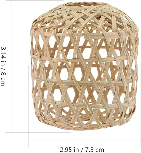 Miniatura 9 de DOITOOL 5 unids Pantalla de Lámpara de Bambú Lámpara Colgante Lámparas Tejidas a Mano Lámpara Colgante Cubierta de Lámpara Cubierta de Lámpara