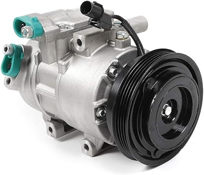 A/C AC Compressor Fits for 2007 2008 2009 Kia Spectra & Spectra5 2.0L, # Replace 158350, 12V