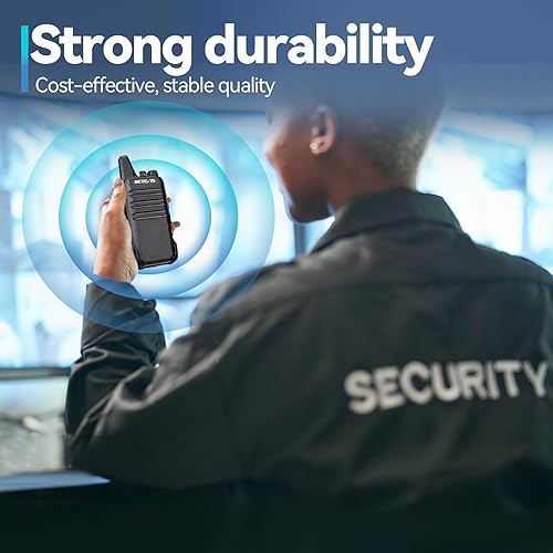 Miniatura 3 de Retevis RT22 Walkie Talkies recargables manos libres radio bidireccional de 2 vías paquete de 6 con cargador multibanda de 6 vías