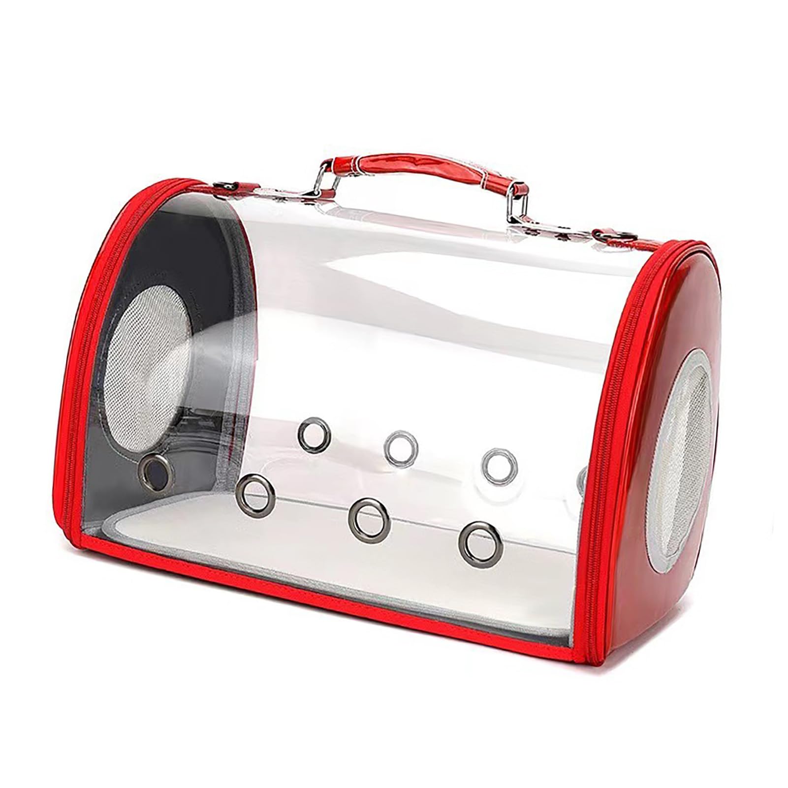 Bolsa para Mascotas con cápsula Transparente, transportín para Gatos de Gran Capacidad con Dos Orificios de ventilación Laterales, Bolsa Transparente portátil para Gatos para Viaje