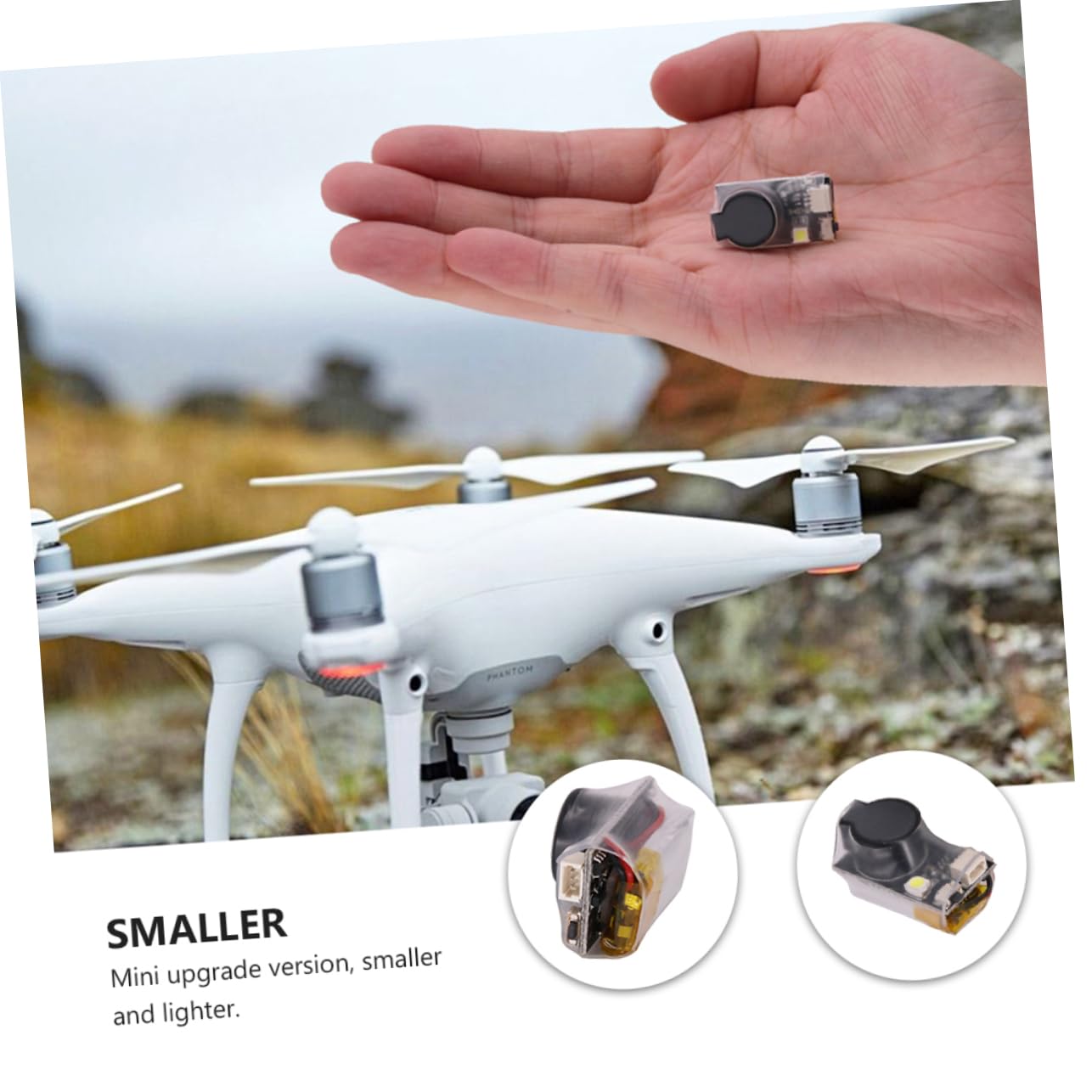 BESTonZON 3pezzi Allarme Per Drone Fpv Con Funzione Di Segnalazione Led Allerta Sonora Decibel e Leggero Compatibile Con Bf e Cf Flight Controllers Accessorio Per Racers e Piloti Di Droni