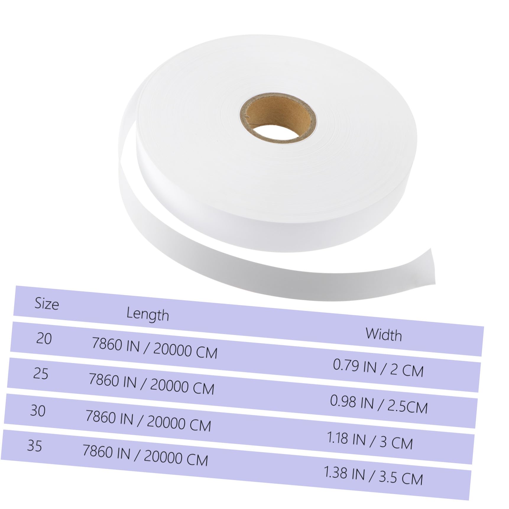 Étiquettes en Tissu Blanc Réutilisables pour Vêtements, Lavables et Repassables, Rouleau de 35x200cm, Confortables et Douces, pour Classer Habits