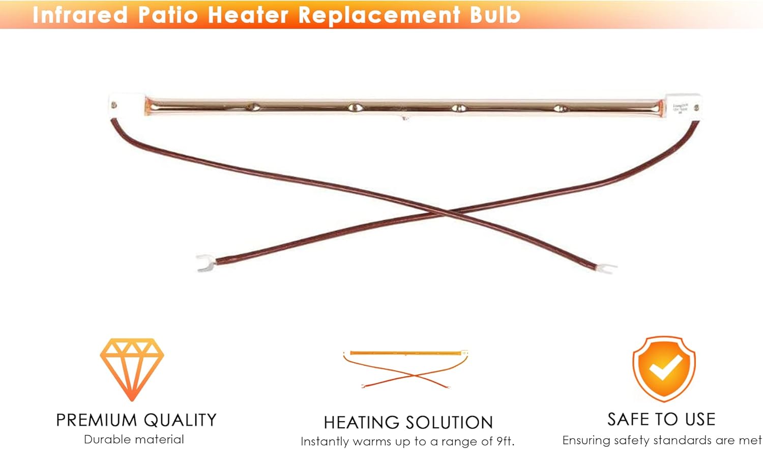 Infrared Patio Heater Replacement Bulb features
