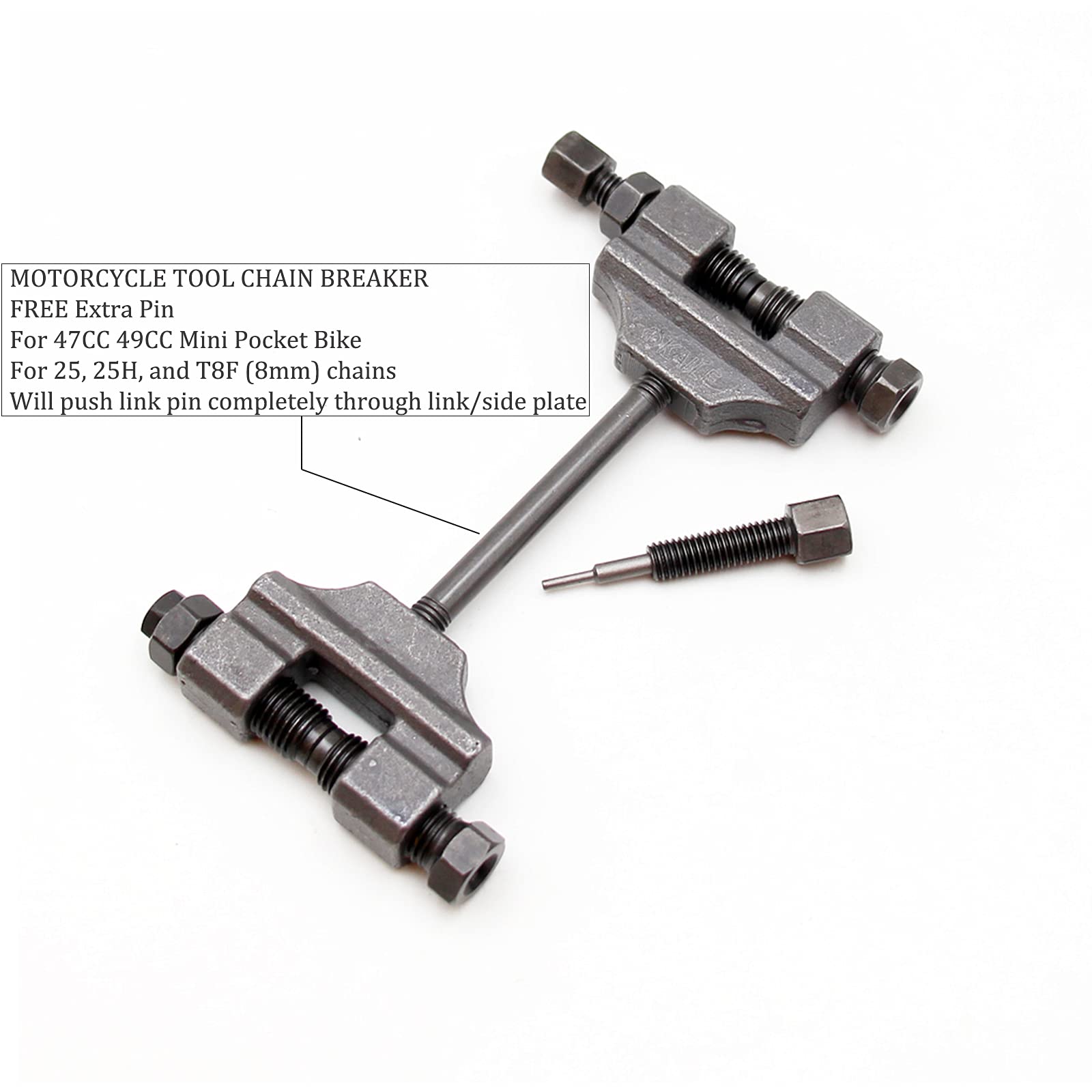 Chain Breaker Remover Tool for 47 49 25H 25 35 T8F Mini Pocket Bike ATV