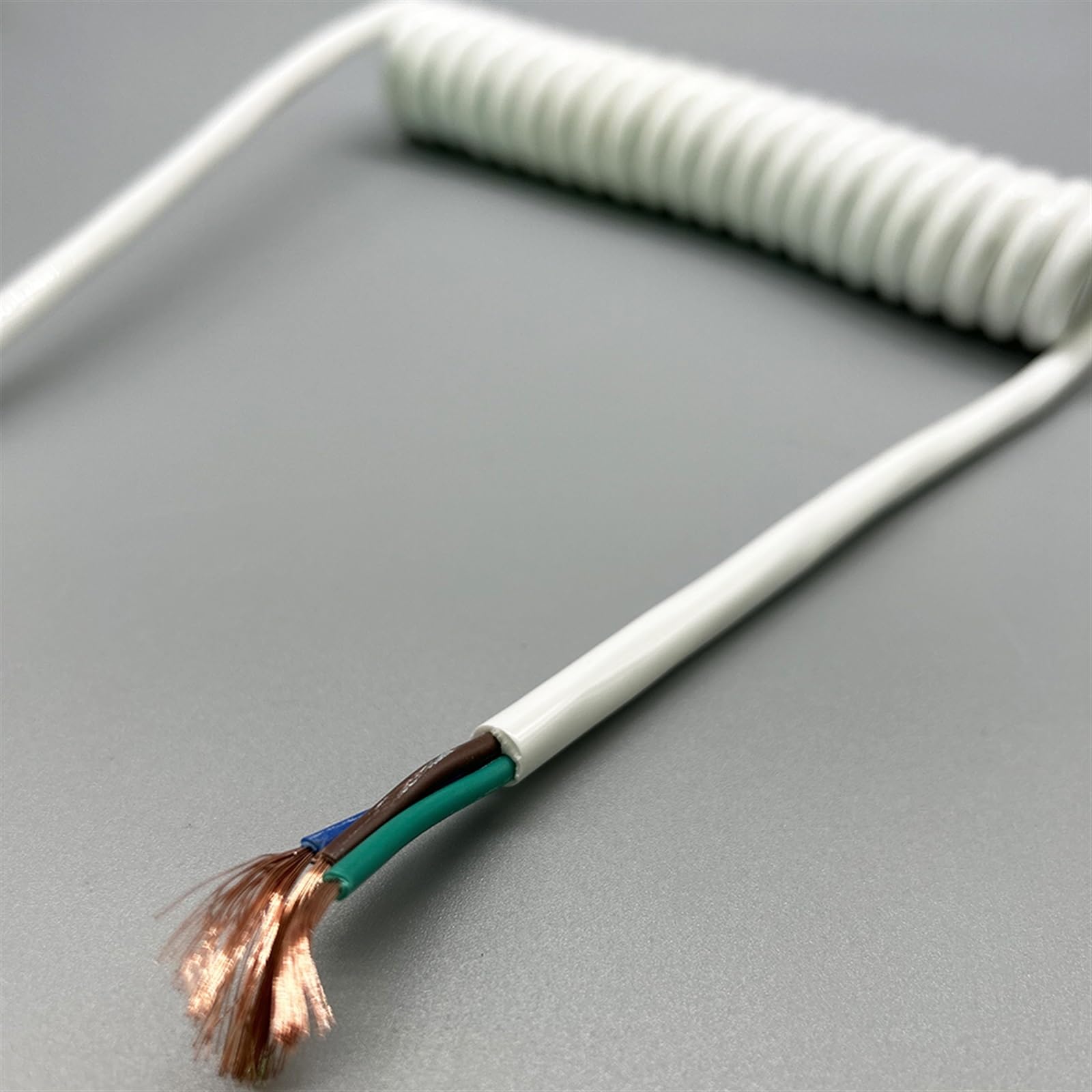 Cable de extensión alimentación retráctil en Espiral 3 núcleos y 1,5 mm², Varios tamaños(Stretch 2.5 Meters)
