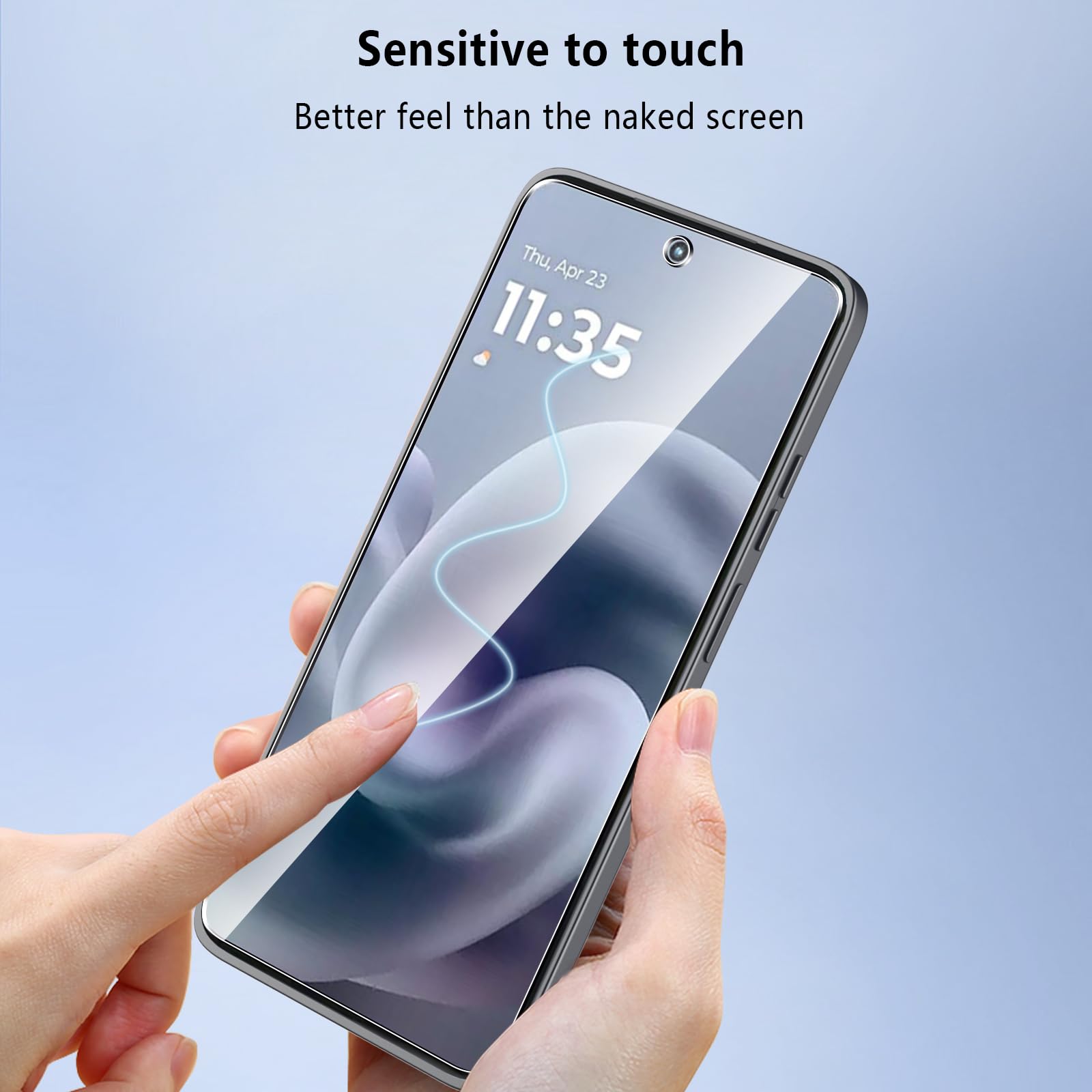 Pollachi [3 Pezzi Vetro Temperato per Moto G86/Moto G86 Power,Durezza 9H Anti Graffio,Anti-Impronte Senza Bolle,Pellicola Protettiva per Moto G86/Moto G86 Power