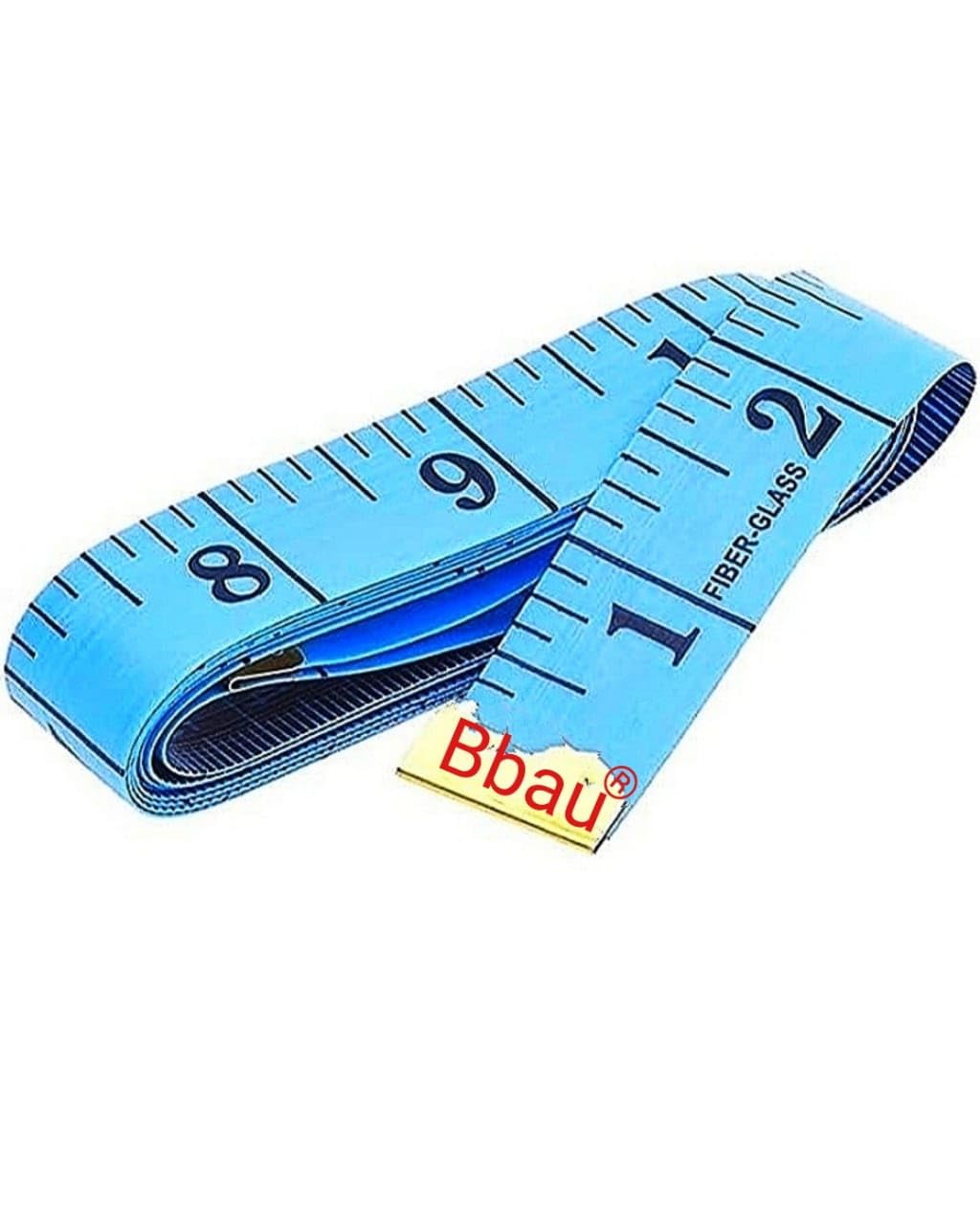 B bau® Fiber-GlassTailor Inch Inchi Tape Measure for Body Measurement Sewing Dressmaking - 150 cm (60 Inches) Ruler Durable Soft Flexible Fiberglass (Random Multicolor)