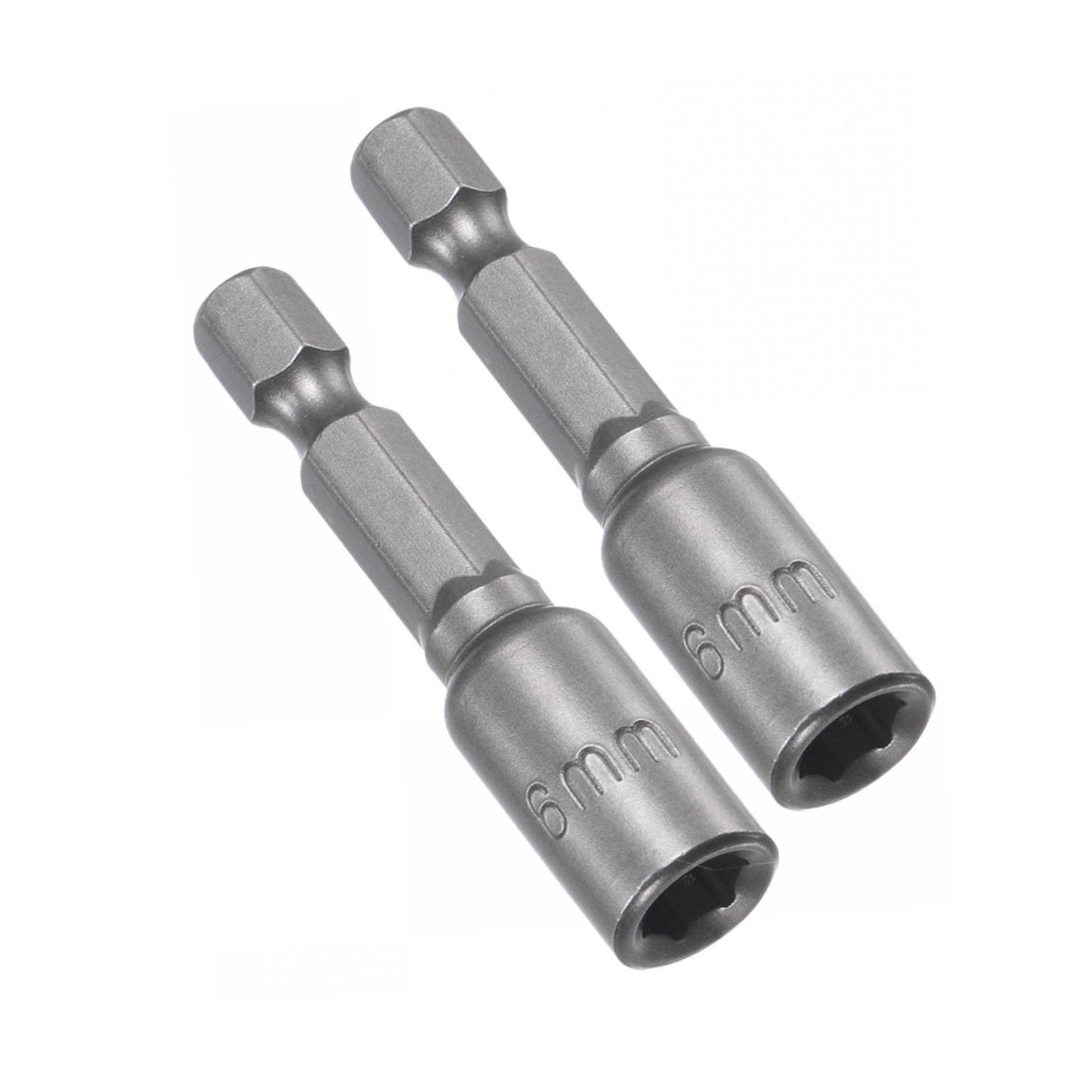 TOP-VIGOR 2Pcs 6mm Nut Setter Driver Drill Bit Set, 1/4 inch Hex Shank Quick Change