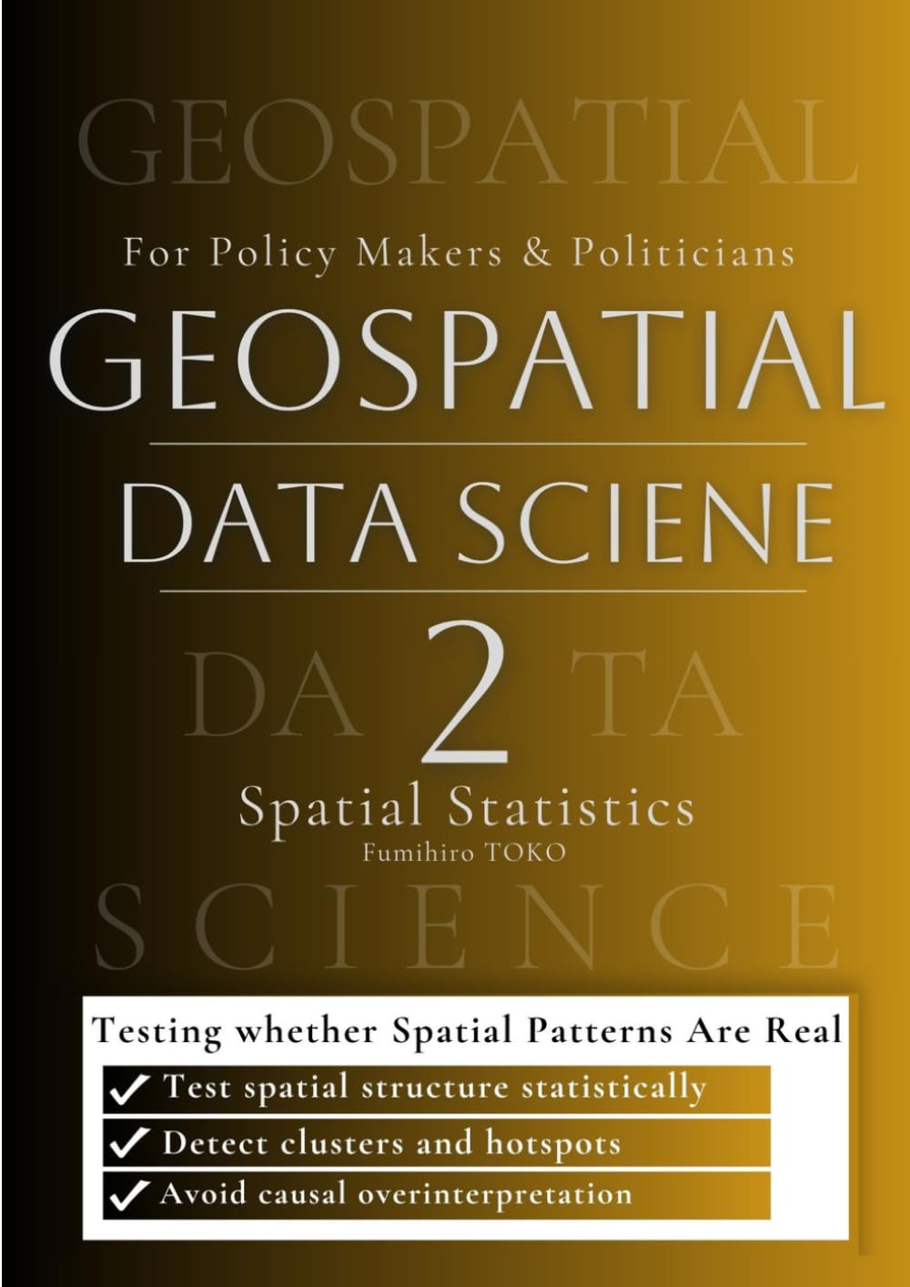 Geospatial Data Science 2 Spatial Statistics