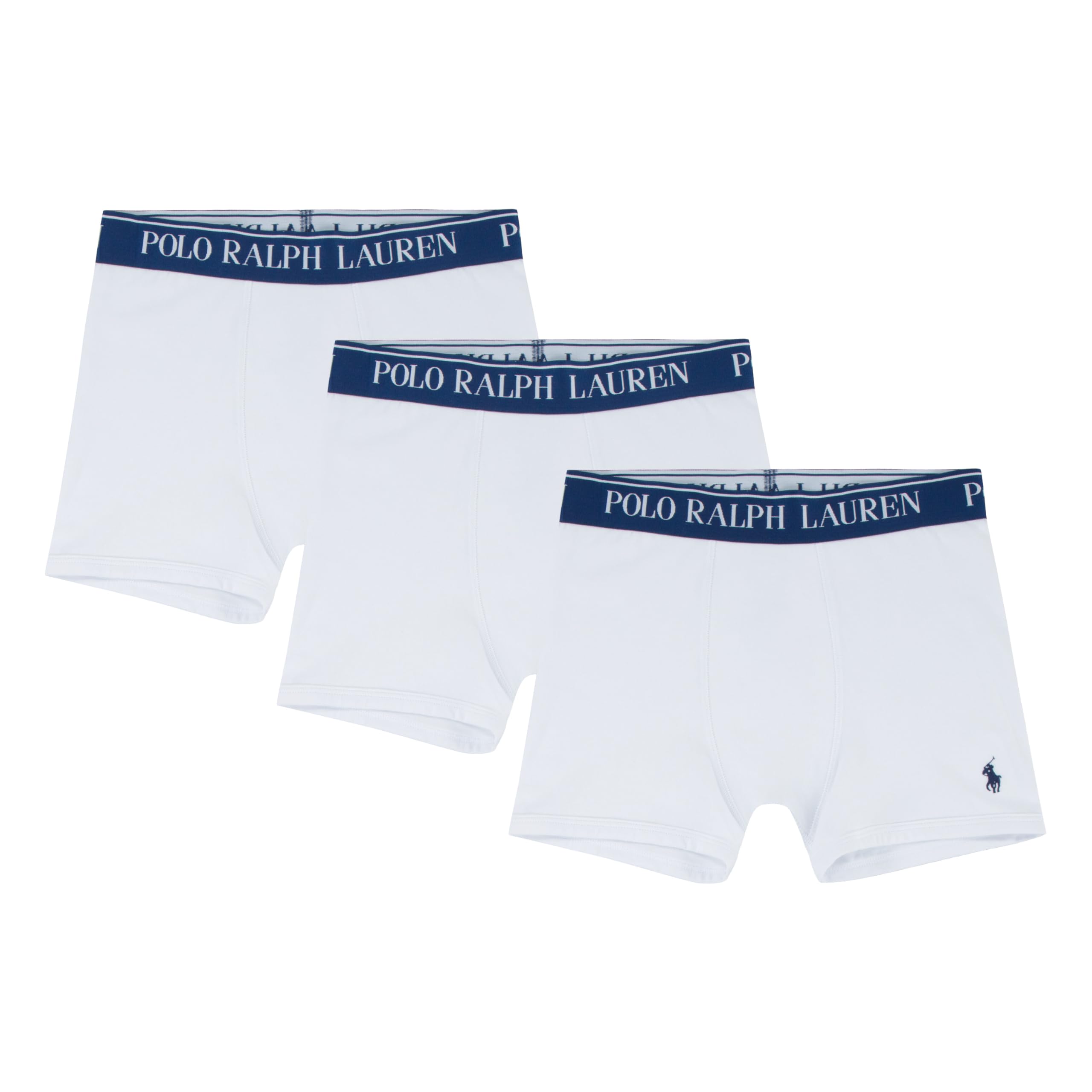 Polo Ralph Lauren Boys White ' 3-Pack Boxer Briefs, Xl