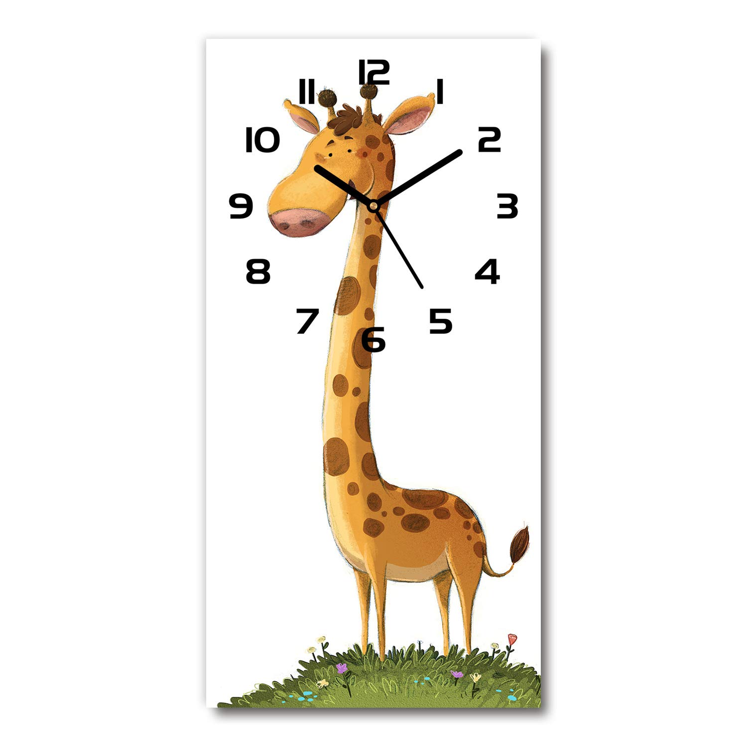 Horloge silencieuse en verre Tulup 30x60 pour supprimer le tic-tac