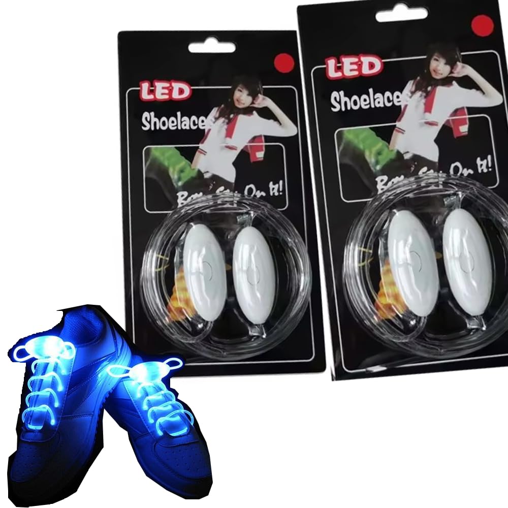 Newvent® Luminous LED Shoelace Fashion Light | Disco Party Night Glowing Shoe Strings | Weatherproof Washable Color Change LED Shoelace Flashing Light (Pack Of 2Pair) (B0D4YQRVNC) Amazon Price History, Amazon Price Tracker