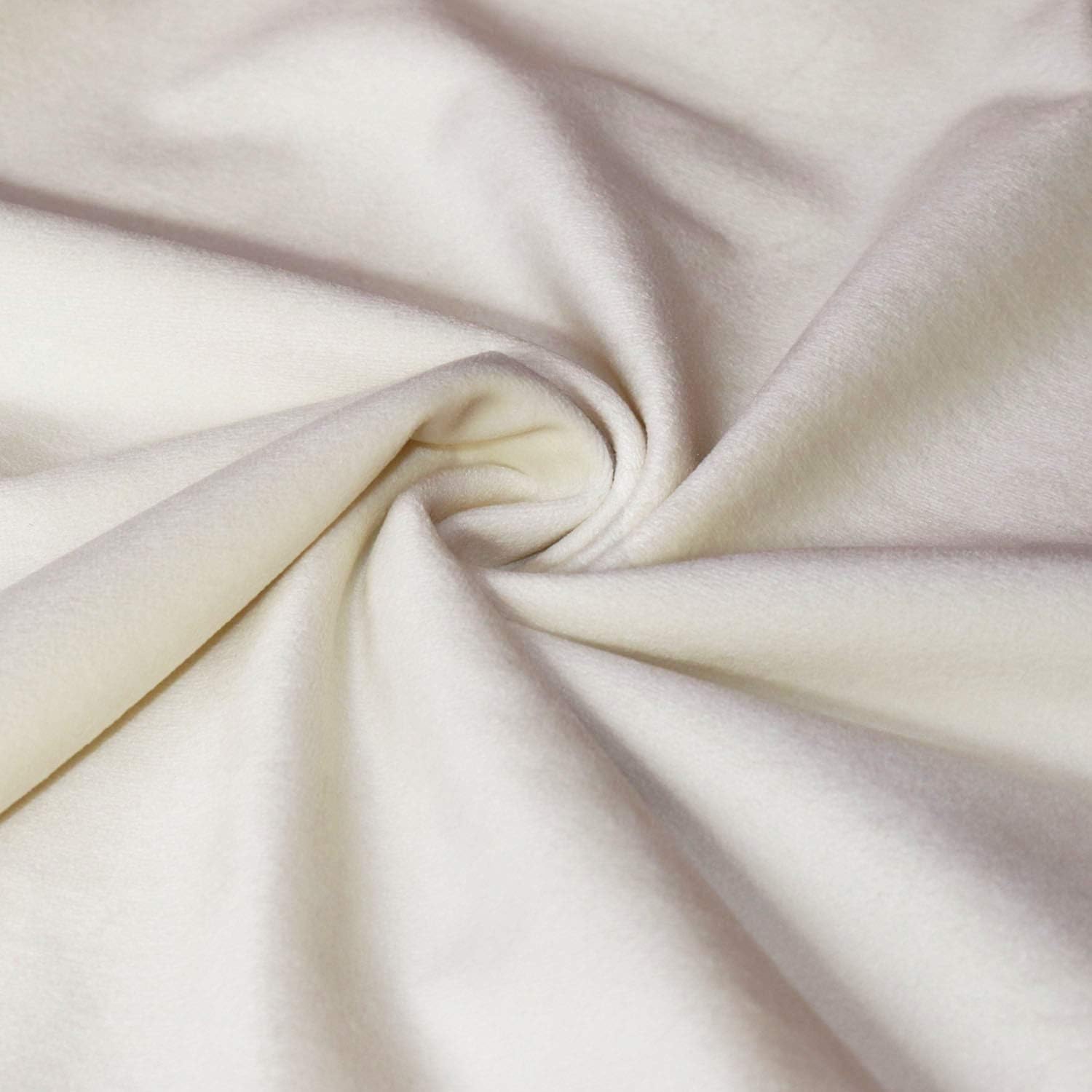 sykting Decorative Pillow Covers Solid Soft Cozy Velvet Throw Pillow Covers for Bed Couch Chair 20x20 inch Pack of 2 Cream White