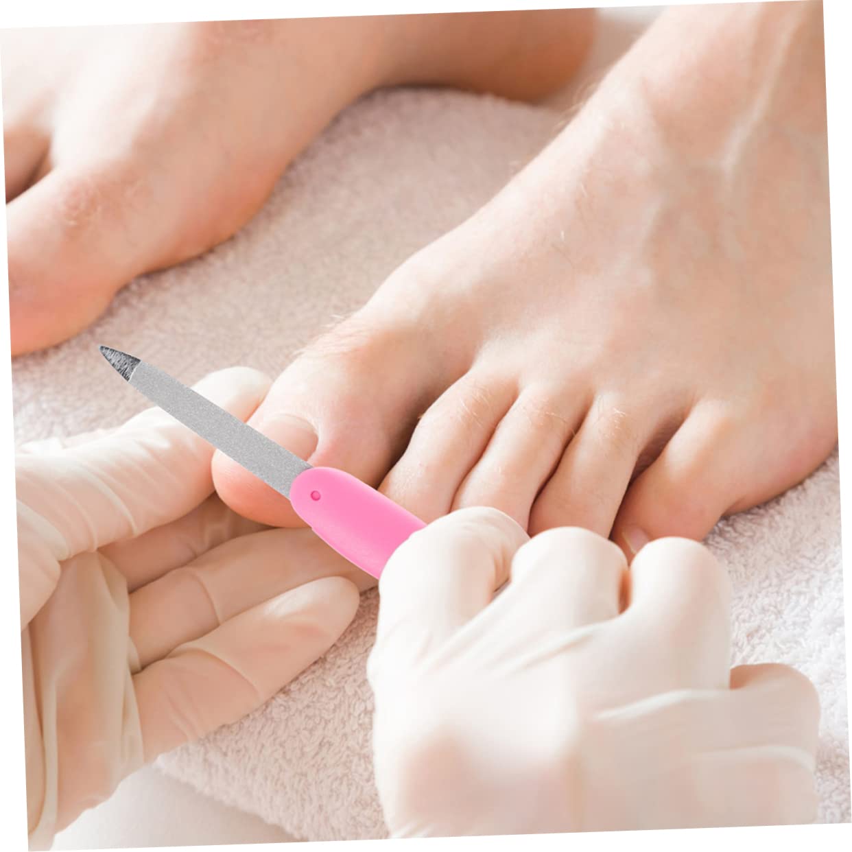 8 Stück Faltbare Metall Nagelfeilen Wiederverwendbar für Naturnägel und Maniküre Kompakt Rosa zur Nagelfeile Polieren