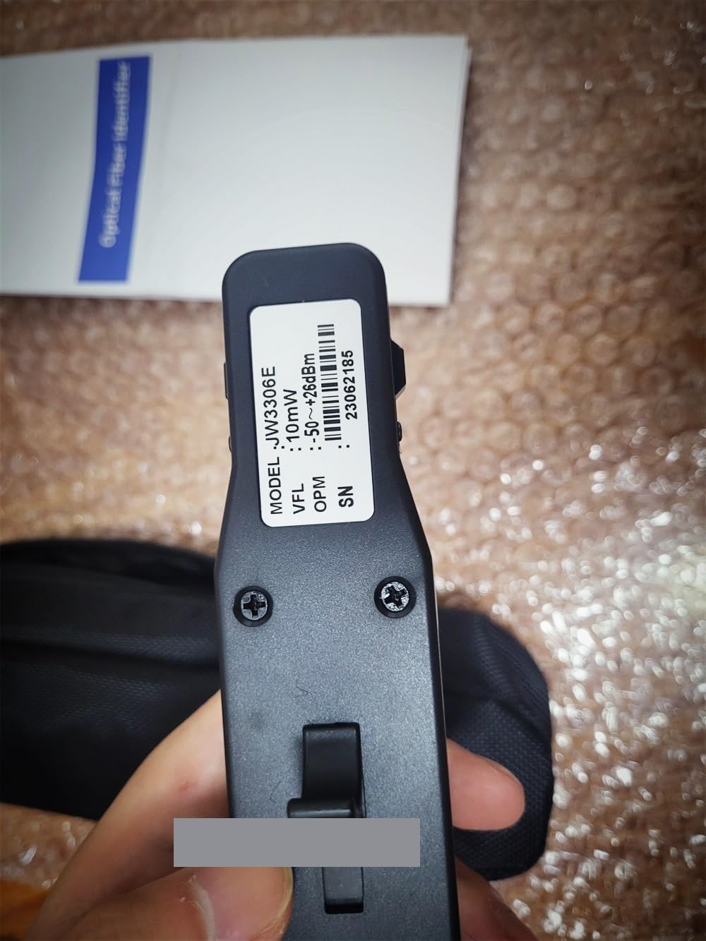 Medidor de potencia de fibra óptica, Detector de tráfico de fibra óptica activa con medidor de potencia y localizador visual de fallos de 10 MW