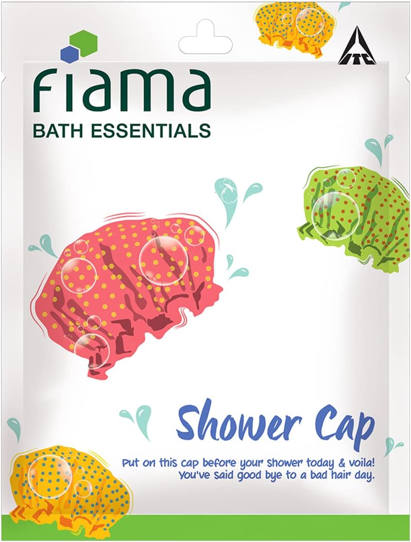 Fiama Bath Essentials Shower Cap, 1 Piece, Hair Cap for Bathing, Hair Protection