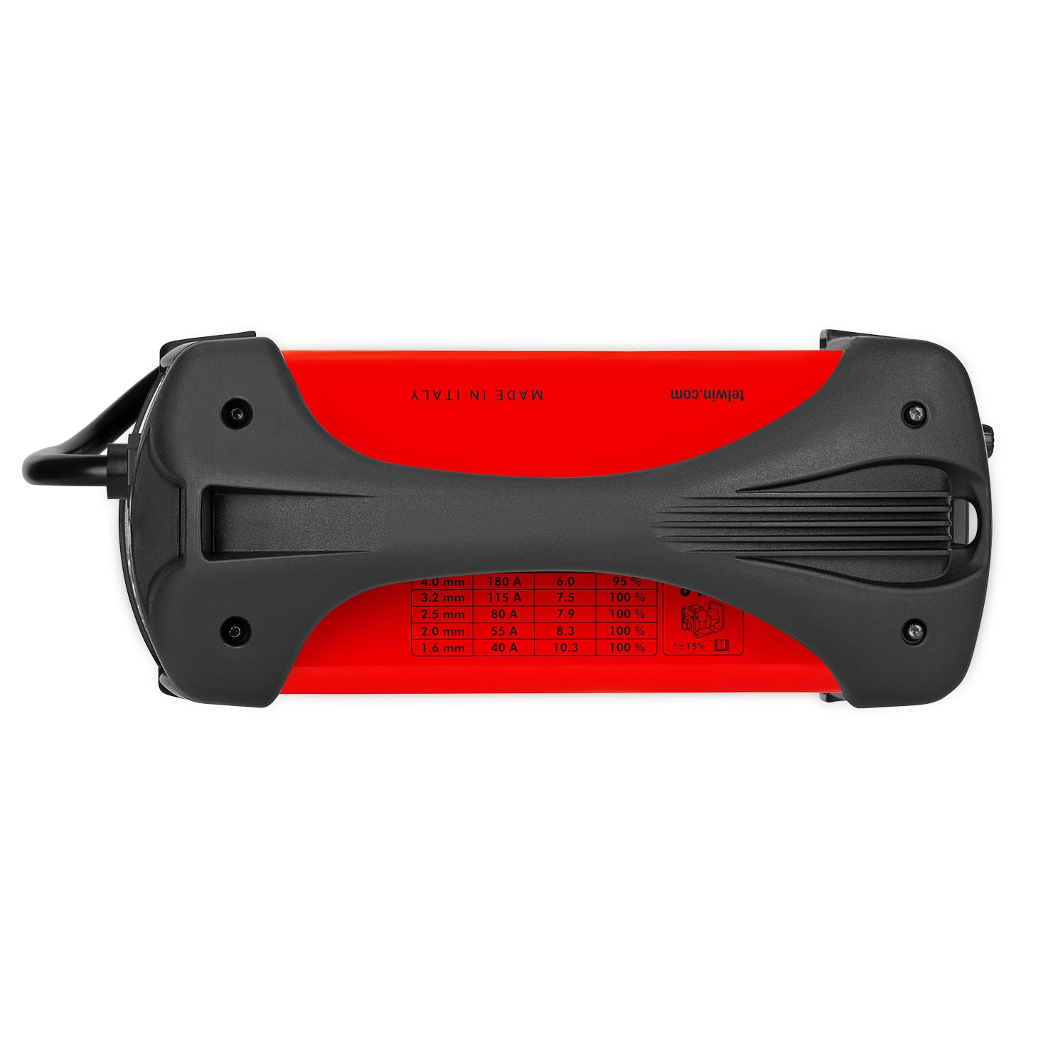 Telwin Force 205 Saldatrice Inverter ad Elettrodo con Maschera Automatica a Caschetto e Accessori di Saldatura MMA, 200A, Macchina per Saldare Leggera Compatta e Trasportabile, 230V, Made in Italy