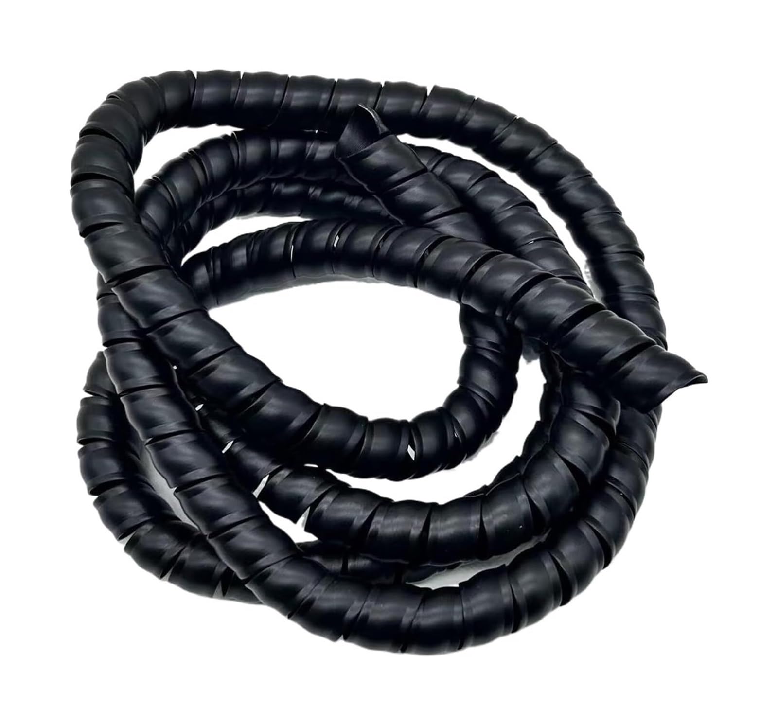 Tuleja do zarządzania kablami spiralnymi o długości 1 m | Elastyczny organizer do przewodów(Black,ID 45mm)