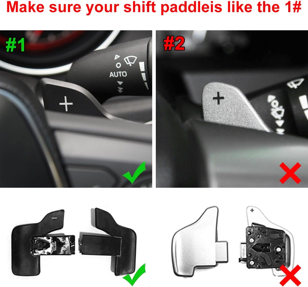Steering Wheel Shift Paddle Extension Compatible for Toyota Corolla Camry RAV4 2019-2026 Accessories Gear Shifter Paddle Add-on Cover Interior Parts Carbon Fiber Red