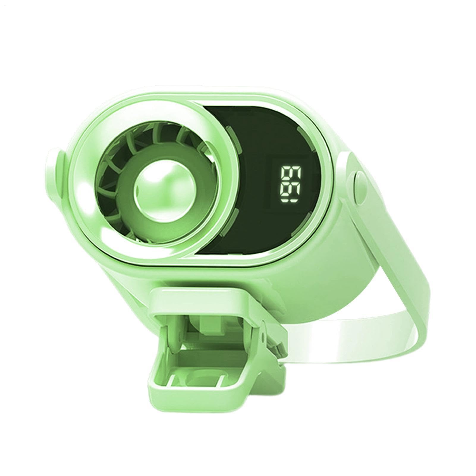 Ventilateur à clip silencieux à 4 vitesses et éclairage LED pour lit et bureau