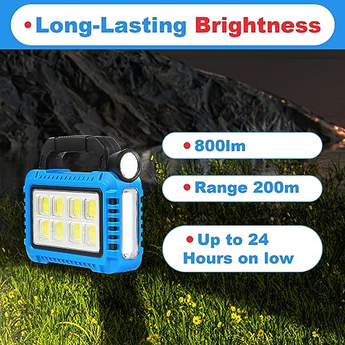 Image of TANSOREN 4 Pack Lantern Camping Essentials Accessories Gear Solar Lights, LED Flashlight for Power Outages, Rechargeable Tent Lights for Emergency, Hurricane, Survival Kits, Operated Lamp