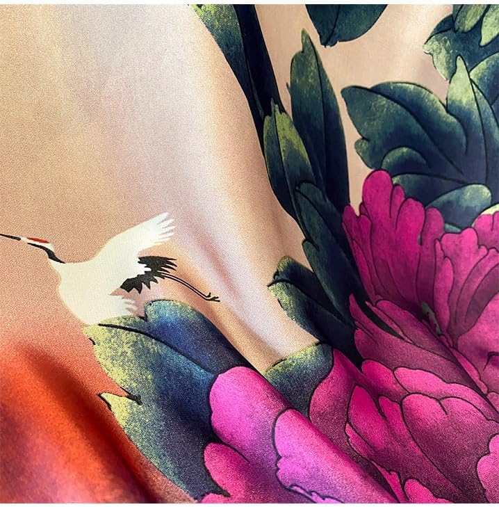 100% Silk Feeling Scarf - Women's Long Satin Designer Scarf - Lightweight Wraps - Image 6