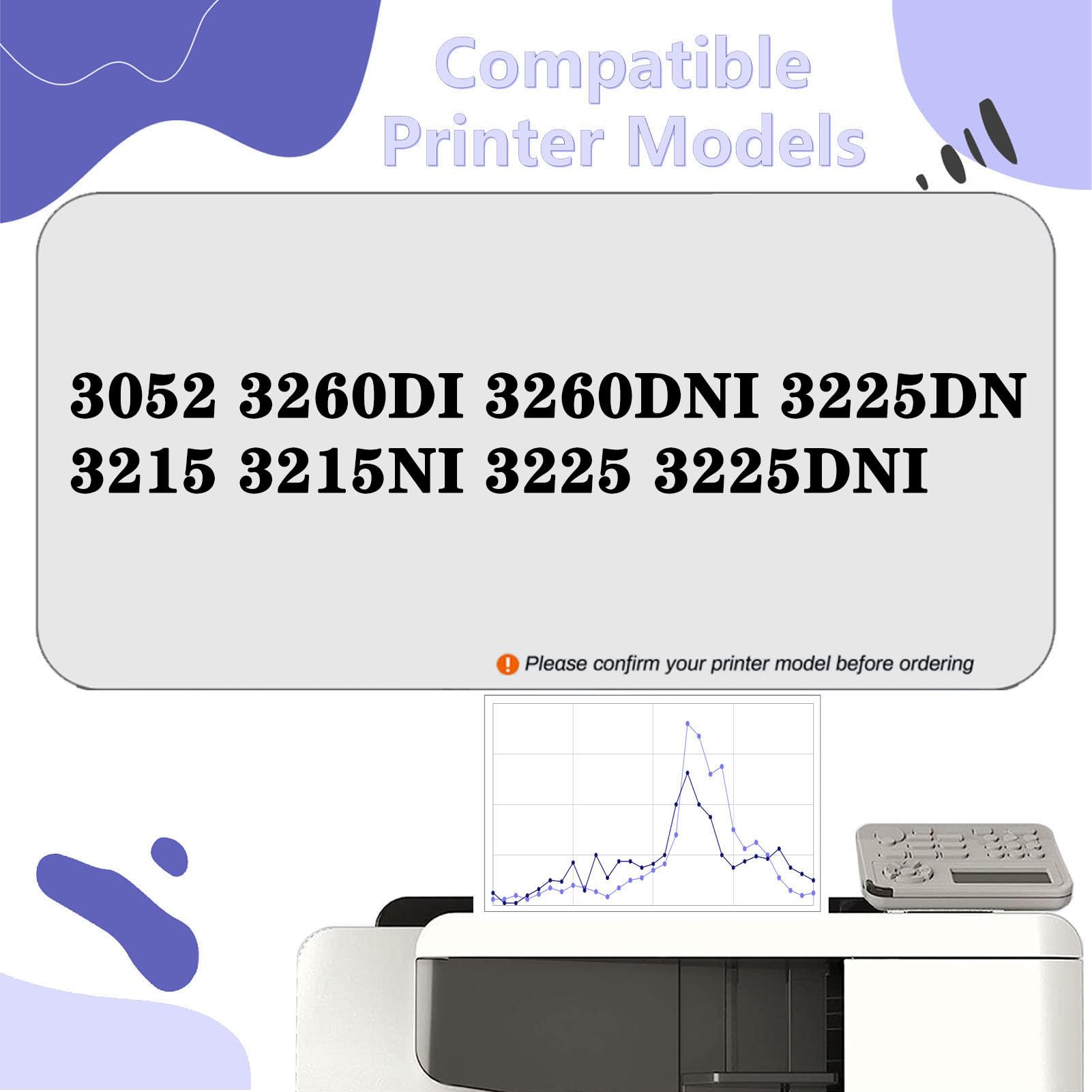 SUTOCP Compatible 101R00474 101R474 Imaging Drum Kit Use for Xerox 3052 3260DI 3260DNI 3225DN 3215 3215NI 3225 3225DNI Printers,High Print 10,000 Pages 1 Pack