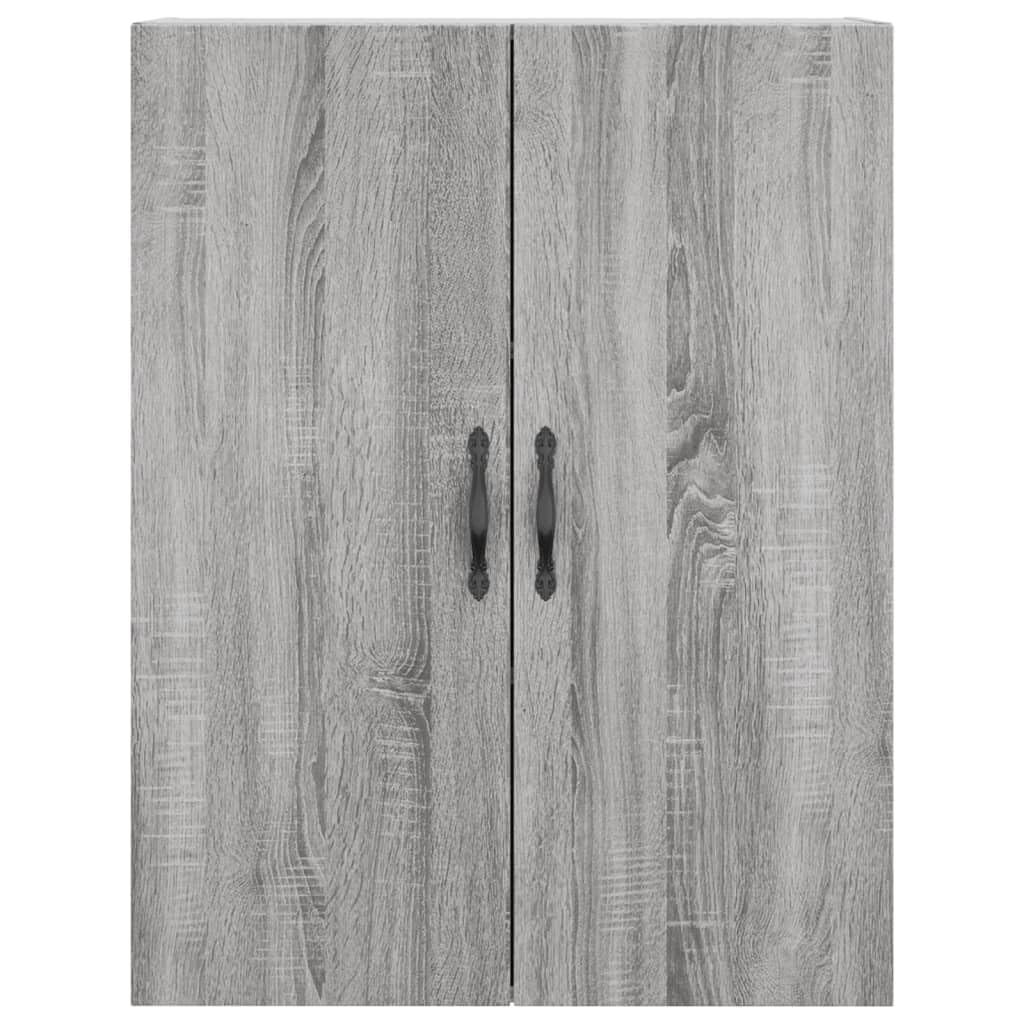 Accueil-Armoires et rangement, buffets et buffets, haut-board gris Sonoma 69,5 x 34 x 180 cm en bois d'ingénierie
