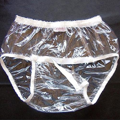 Elderly Incontinence Plastic Safety Pants/Adult Diapers, Pull On Plastic Pants/Diapers Waterproof Reusable Elderly Diapers/Soft Surface/Suitable for Bedridden Patients/Elderly