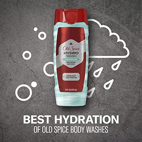 Old Spice Hydro Body Wash For Men, Pure Sport Plus Scent, Hardest Working Collection, 16.0 Oz (Pack Of 4) #TOP3