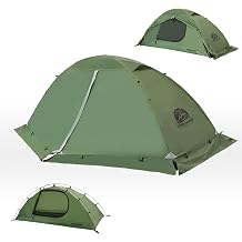 1/2 Man 4 Season Dome Camping Tent, Waterproof Lightweight Backpacking Tent