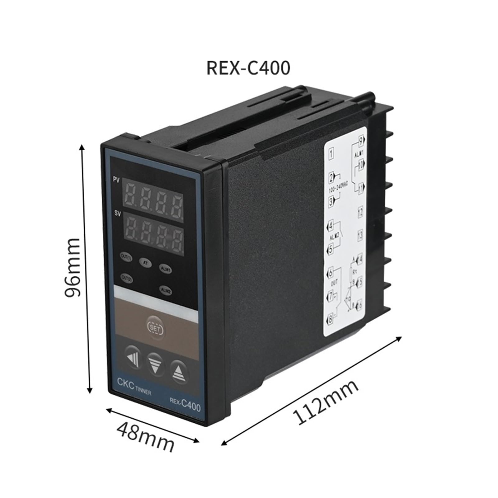 Regolatore di temperatura PID REX-C100 Display digitale Termostato SSR Uscita relè REX C400 C700 C900 110V-220VAC KEJ PT100 CU50(C900-VAN)