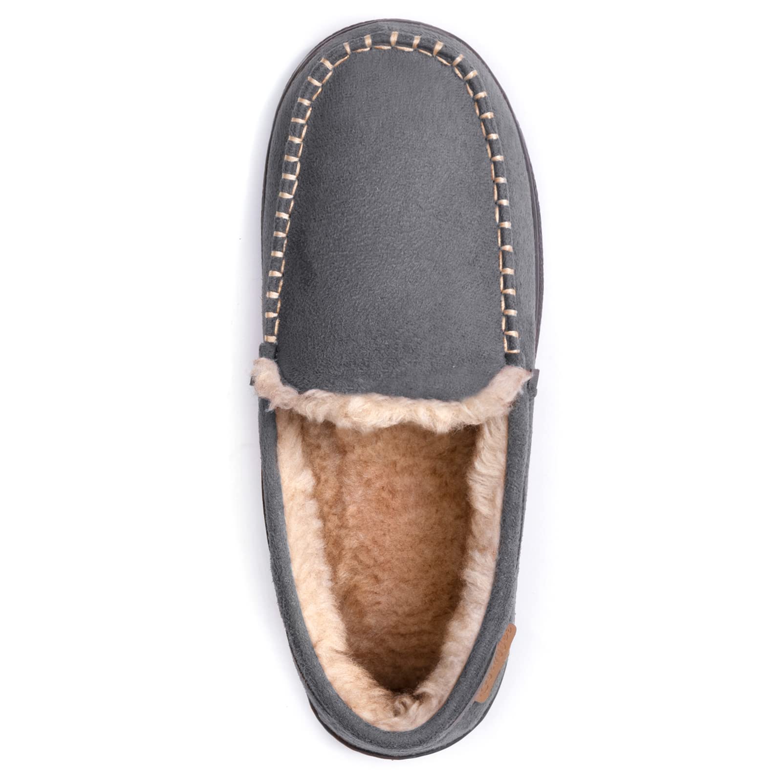 Zigzagger Hombres Microsuede mocasín Zapatillas Memoria Espuma casa Zapatos
