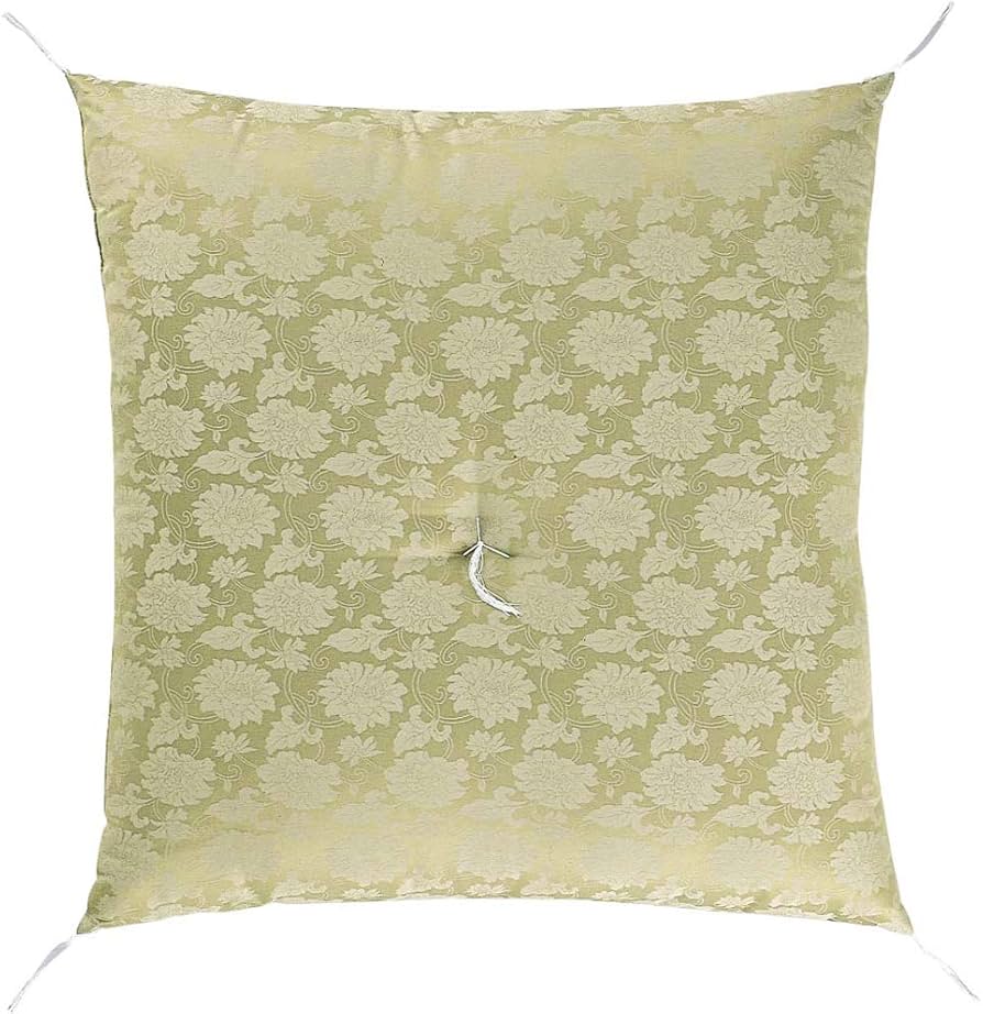 Amazon｜京仏壇はやし 仏壇用座布団 新緞子蓮華 白茶 (日本製) 【 収納