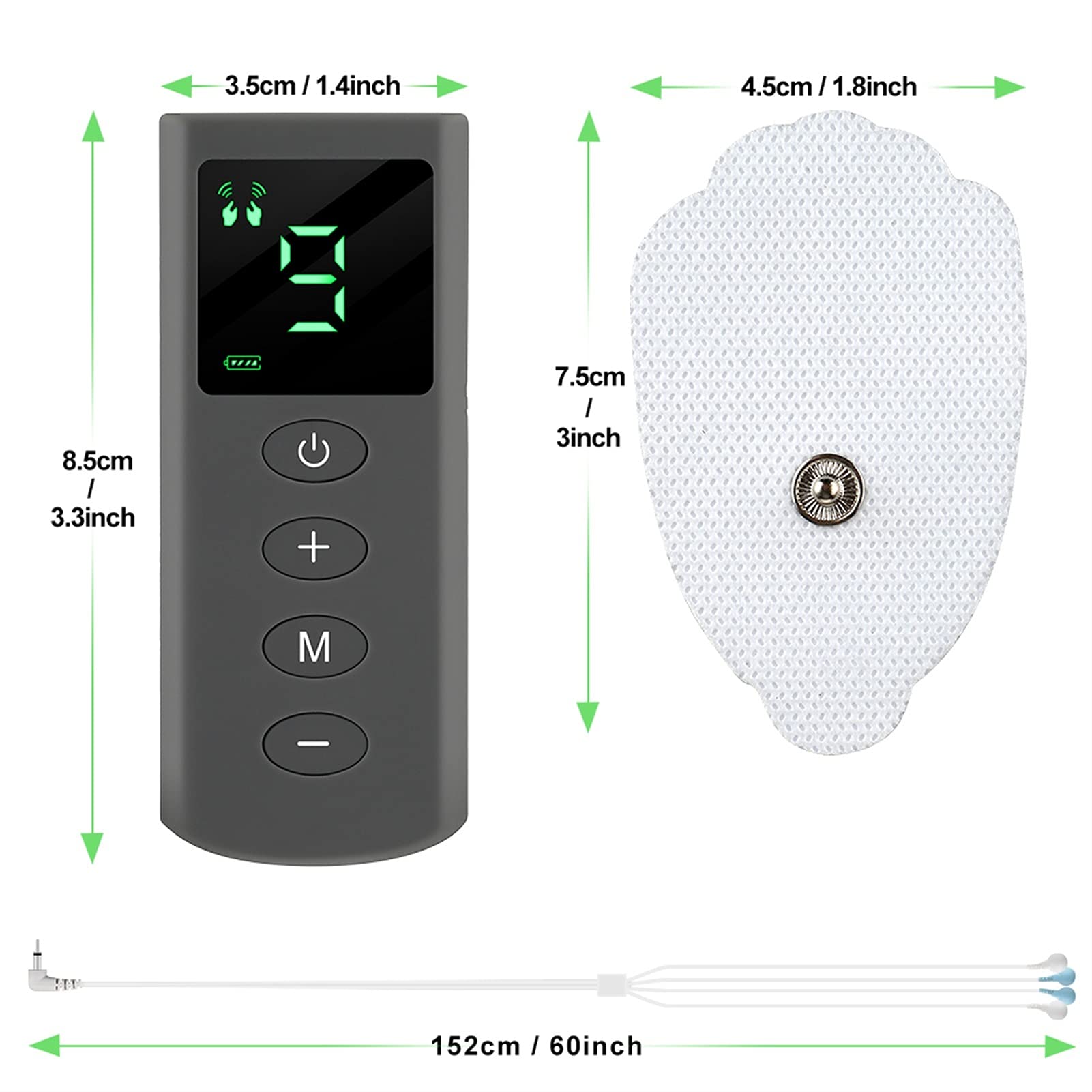 Unit Physioterapia Pulse Body Body Elettrodo Elettrodo Muscolo Macchina per stimolazione Digitale Digital Pain Reliever Reliever Sollievo del Dolore