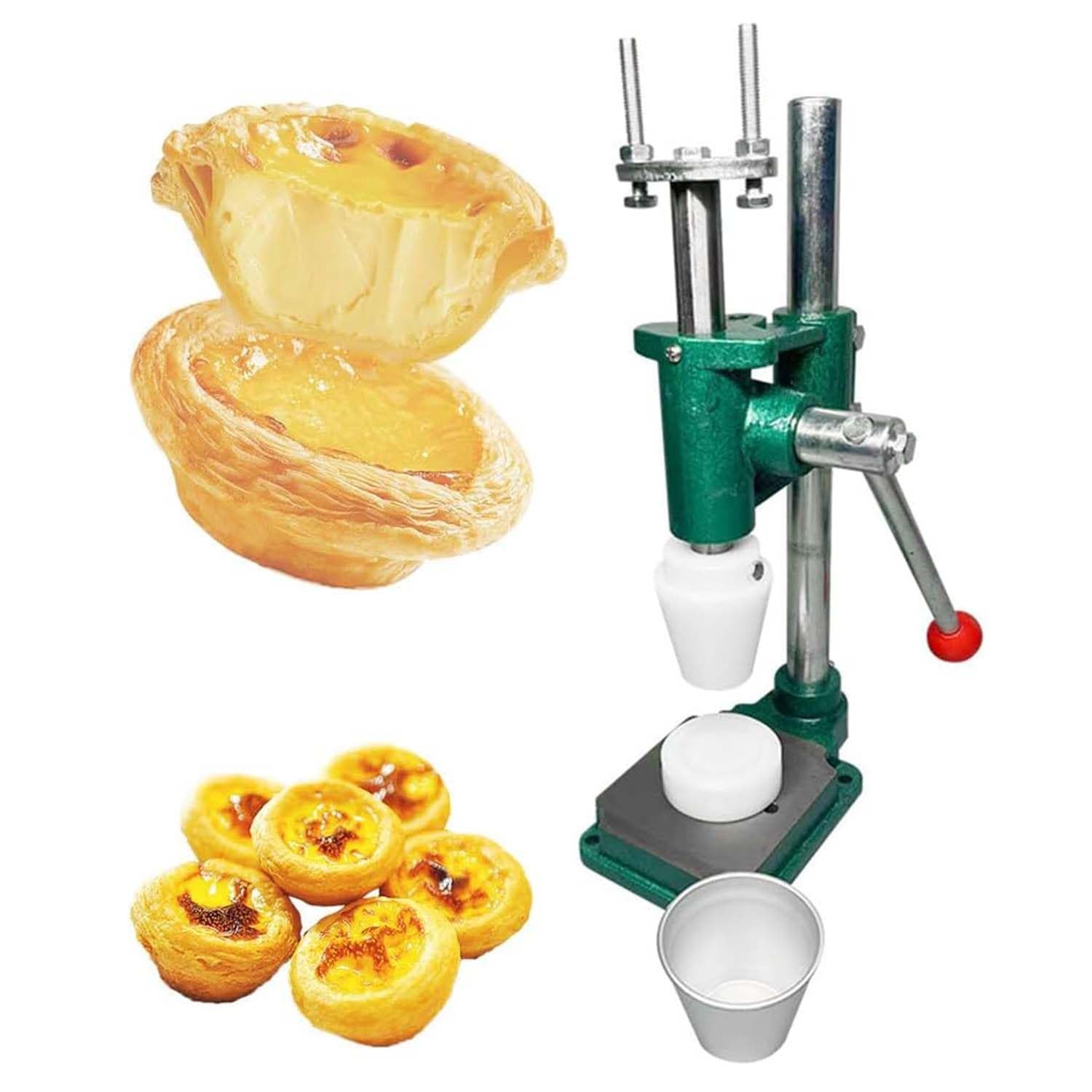 Strumento manuale per la creazione di crostate di crema pasticcera, set per torte fatte in casa, strumento da cucina per creare conchiglie perfette per crostate di crema pasticcera