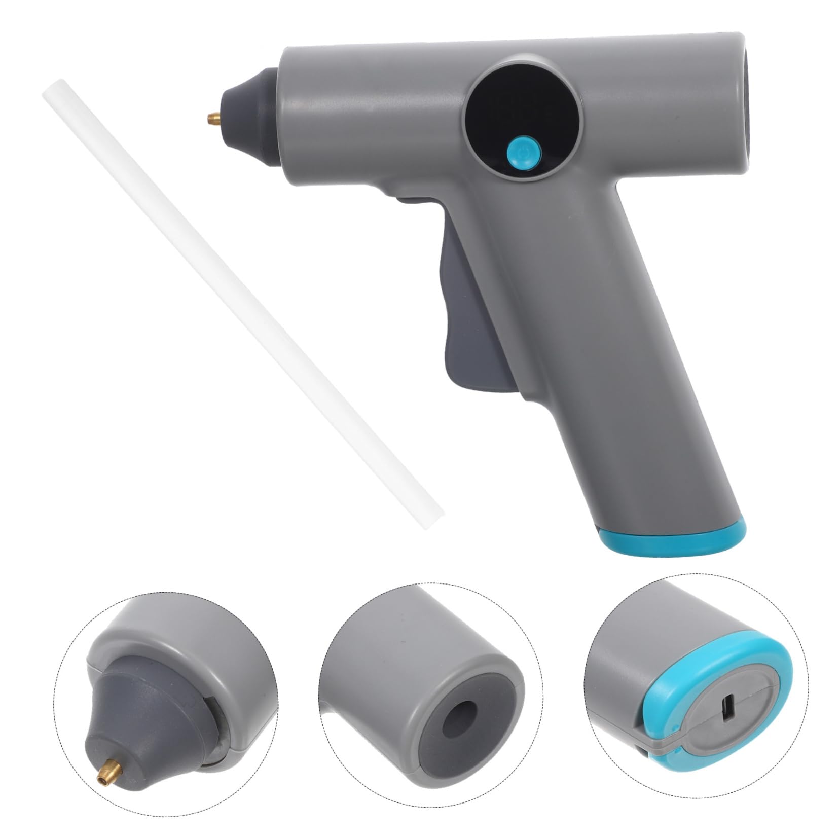 Incollatrice a Caldo Cordless Digitale, Compatta e Leggera | Ricaricabile a Batteria, ad Alta Adesione e Rapida, per Legno e Vari Materiali, per Bricolage e Decorazioni