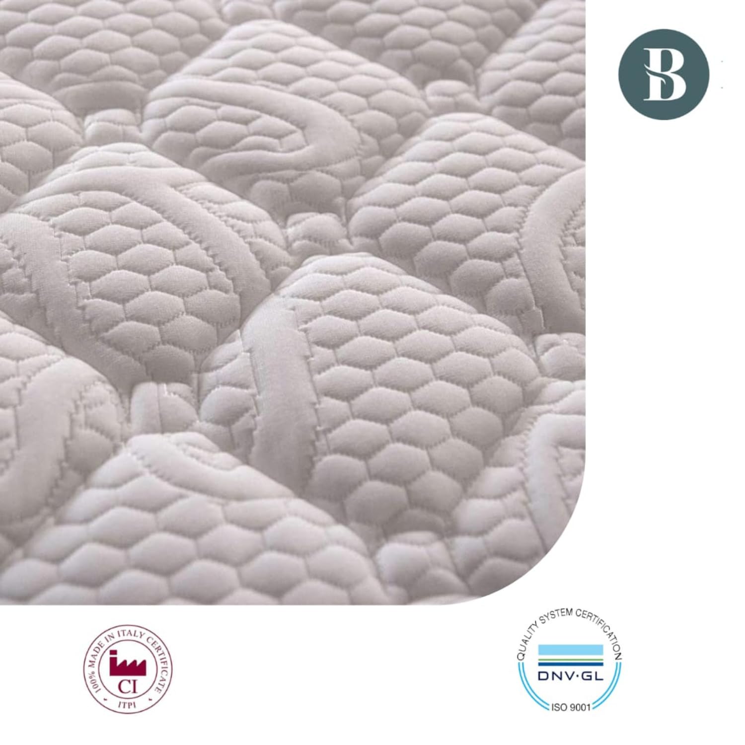 Bedshire Essential matras, éénpersoonsbed, orthopedisch traagschuim, 23