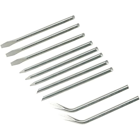 Silverline 675071 Jeu de 10 pannes de fer à souder 40 W