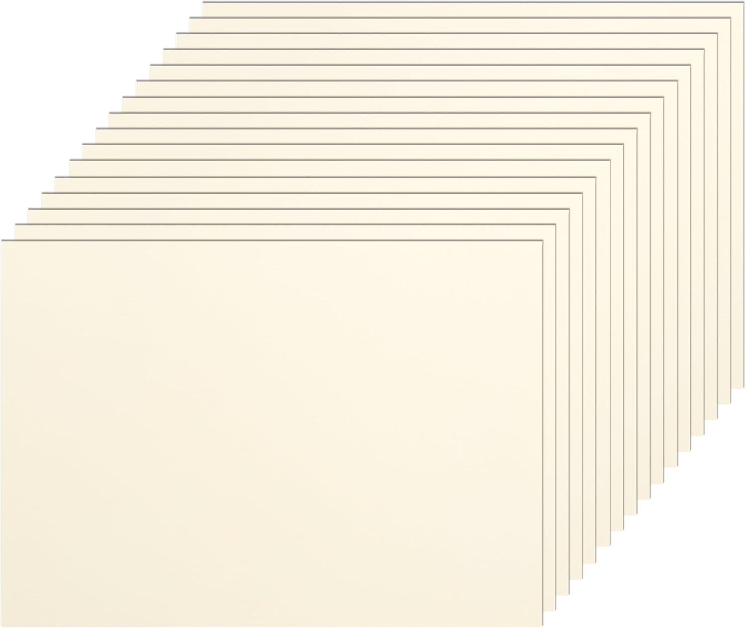 Silunkia 300 Sheets Cream Cardstock 5 x 7 Ivory Paper, 250gsm/92lb Heavyweight Off white Card Stock for DIY Cards Making, Greeting Card, Business Cards, Menus, Graduations, Scrapbooking