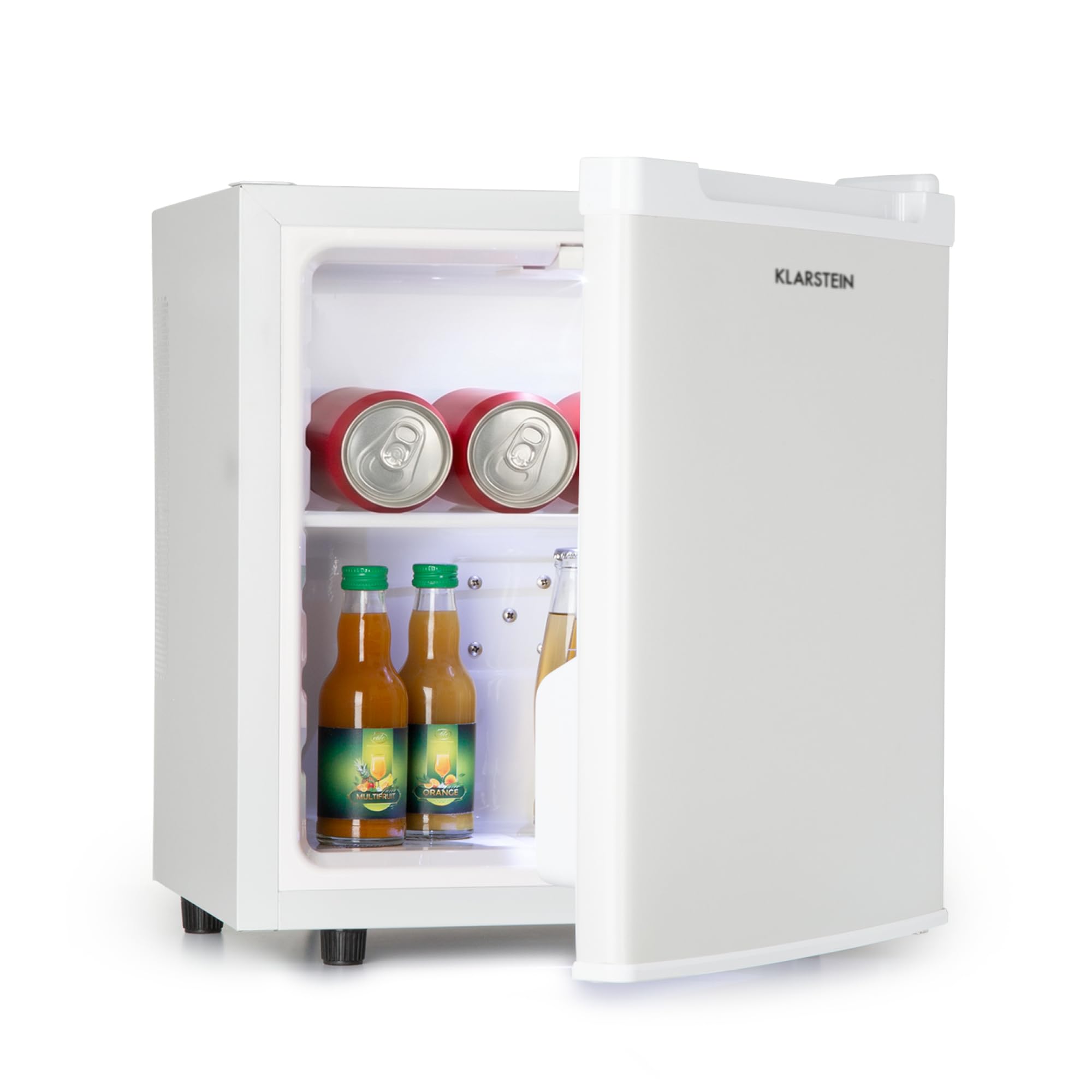 Klarstein Mini Frigo de Chambre de 30L pour Snacks et Boissons, Petit Frigo Top Silencieux, Mini Bar, Petit Réfrigérateur Camping, Mini Frigo Cosmetique, Refrigerateur avec Étagères Réglables, 5-15°C