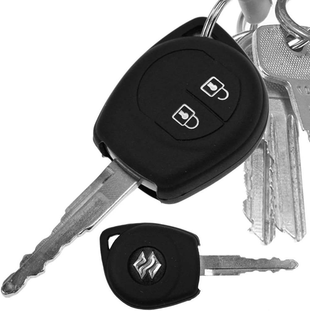 SALPIE Silikonhülle Suzuki Schlüssel - 2 Tasten Cover Für Alto, Baleno, Vitara In Rosa