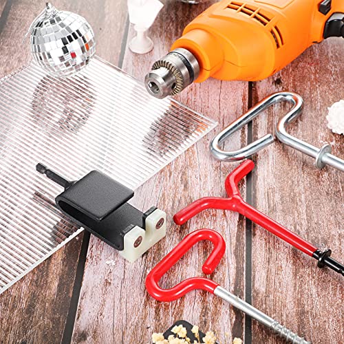 Universal Ice Anchor Tool Drill in Your Heavy Duty Spiral Screw Ground Anchors in Seconds Ice Fishing Anchors Tool for Ice Insert Sewing (Simple Style,Works with 10 mm Diameter Drills)