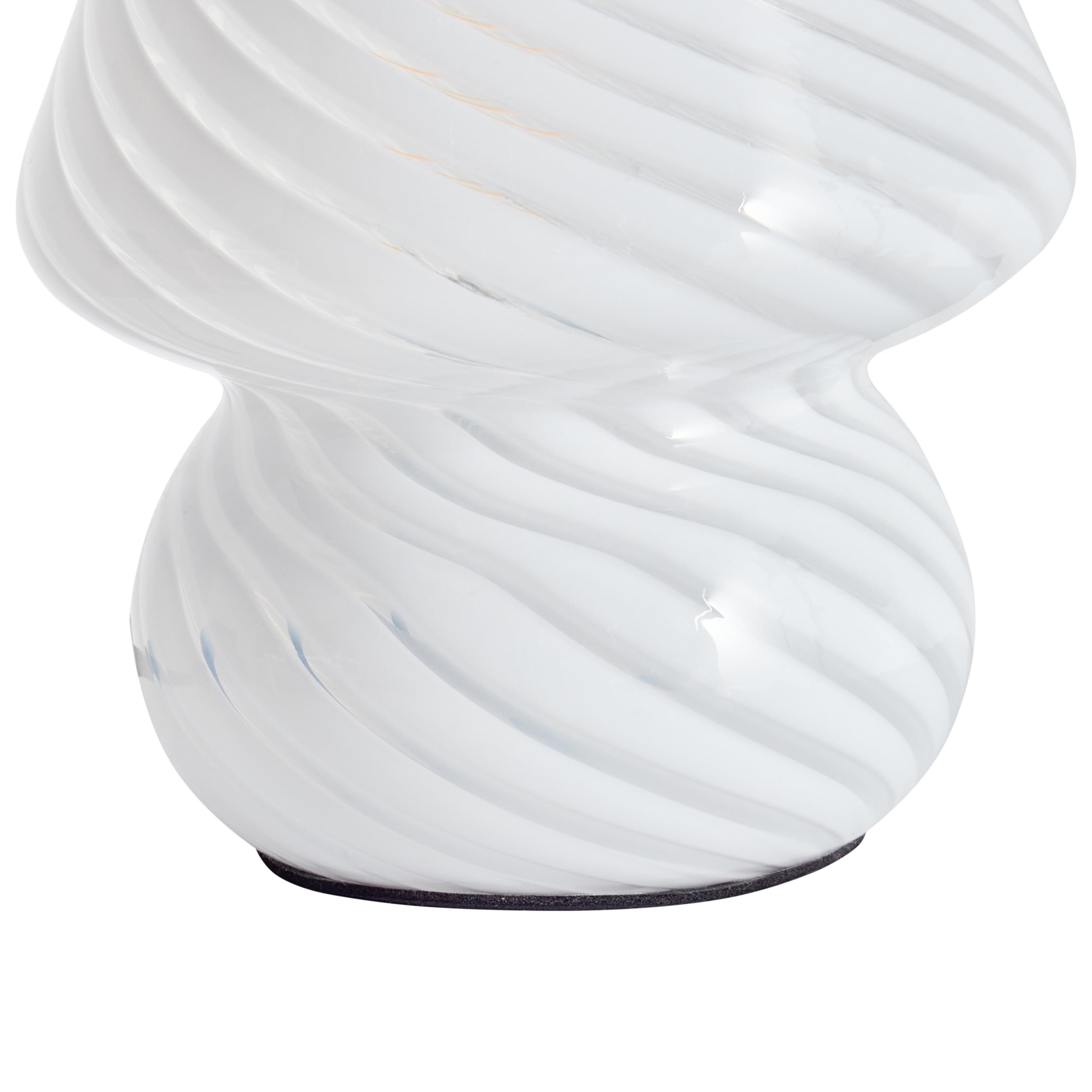 Beliani Lampada da tavolo da lettura in vetro bianco